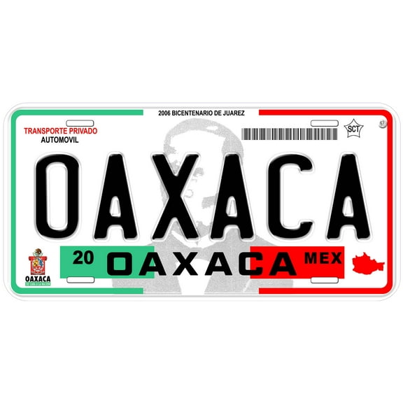 Oaxaca Mexico Novelty Car License Plate