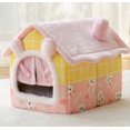 thumbnail image 4 of Foldable Dog House Pet Cat Bed Winter Dog Villa Sleep Kennel Removable Nest Warm Enclosed Cave Sofa Pets Supplies ShopWise Round, 4 of 12