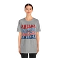 thumbnail image 6 of Women's Groovy Retro America Coquette Bow 4th of July Shirt, 6 of 12
