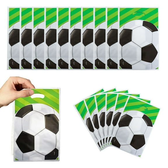 20 PCS Birthday Soccer Gift Bags Party Flavor Bags Soccer Goody Bags Treat Candy Bags Video Game Birthday Party Bags Football Gift Bags