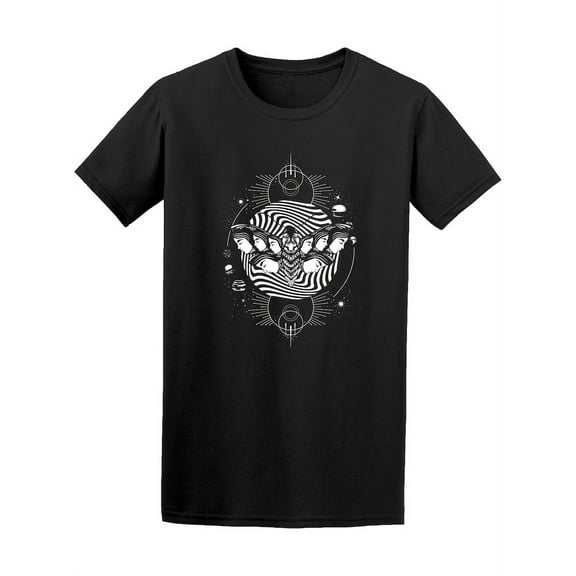 Surreal Artwork Moth Graphic T-Shirt - Image by Shutterstock, Male x-Large