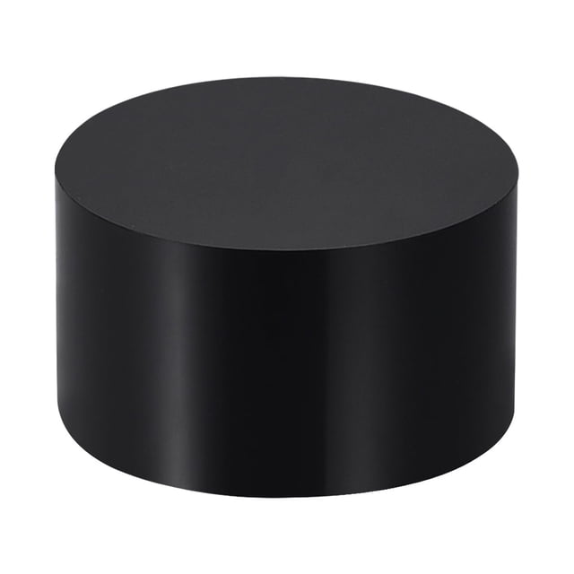 Unique Bargains Black Acrylic Solid Cylinder Round Display Riser, 1.2 Inches x 2 Inches