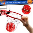 thumbnail image 3 of Indoor Over Door Mini Basketball Hoop Set for Kids Adults, Upgrade Wall Mount Basketball Hoop for Wall with Large Dunk Rim, Room Basketball, 3 of 7