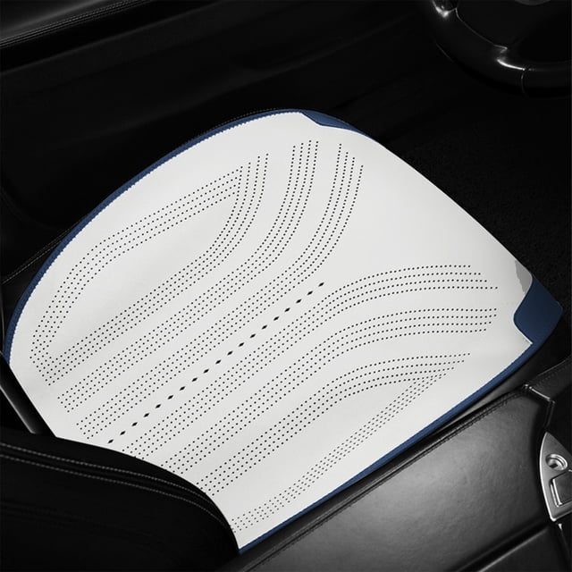 Breathable Mesh Car Seat Cushion Cover with Perforated Design for Comfort and Support in All Seasons