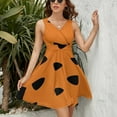 thumbnail image 3 of Flintstones Texture Sleeveless Dress Women Summer Evening Dresses Ladies Sundress, 3 of 7