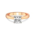 thumbnail image 3 of 2 Carat IGI Certified Cushion Shape Lab Grown Diamond Engagement Ring | 14K Rose Gold |Elsa Hidden Accents Solitaire Lab Diamond Ring | FG-VS1-VS2 Quality Friendly Diamonds, 3 of 5