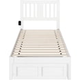thumbnail image 4 of Pemberly Row Lit de Rangement Simple TG avec Chargeur USB en Blanc, 4 of 6