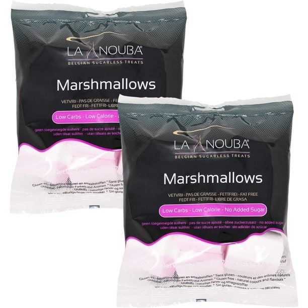 2 Pack Value La Nouba, Sugar Free Marshmallow, Fat Free Gluten Free, 5