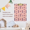 thumbnail image 5 of FMSHPON Christmas Nutcrackers Blue Red Clipboard Hardboard Wood Nursing Clip Board and Pull for Standard A4 Letter 13x9 inches, 5 of 5