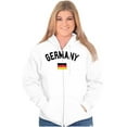 thumbnail image 3 of Germany Country Flag Soccer Fan Pride Zip Up Hoodie Men's Women's Brisco Brands S, 3 of 5
