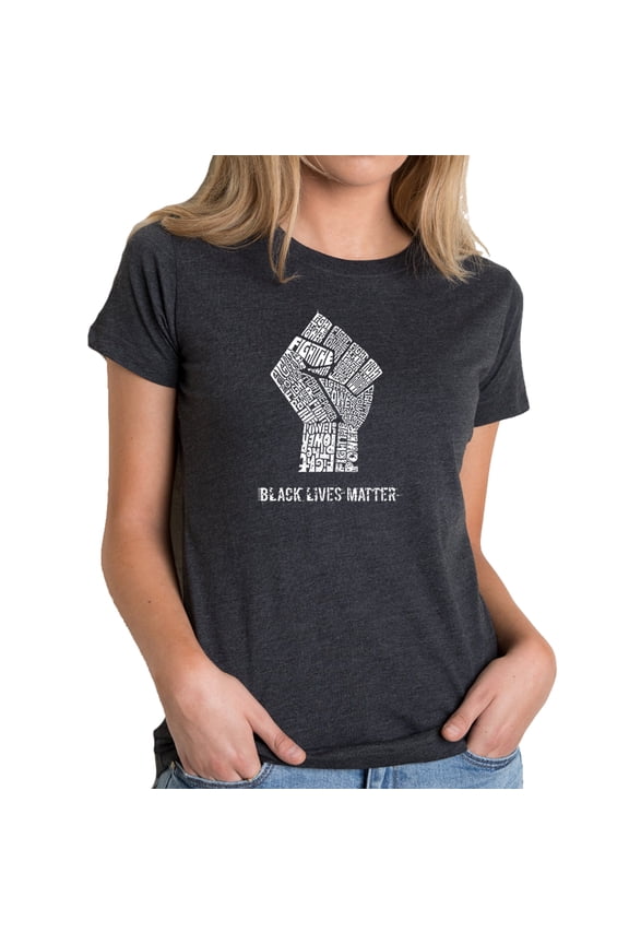 Women's Premium Blend Word Art T-shirt - Black Lives Matter