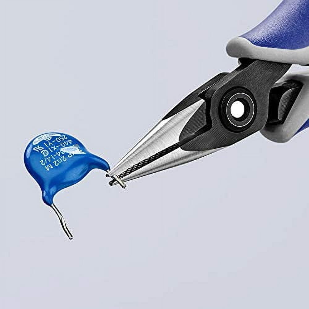Knipex 34 52 130 Precision Electronics Gripping Pliers 5, 12" with Half-Round Jobs