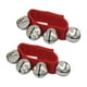 thumbnail image 1 of Juego de 2 cascabeles de muñeca, instrumento de cascabeles rojos, percusión musical de tobillo ajustable para niños, regalos de fiesta, decoración navideña, 1 of 5