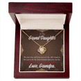 thumbnail image 5 of To My Granddaughter Grandpa Encouragement Infinity Knot Necklace Message Card, 5 of 17