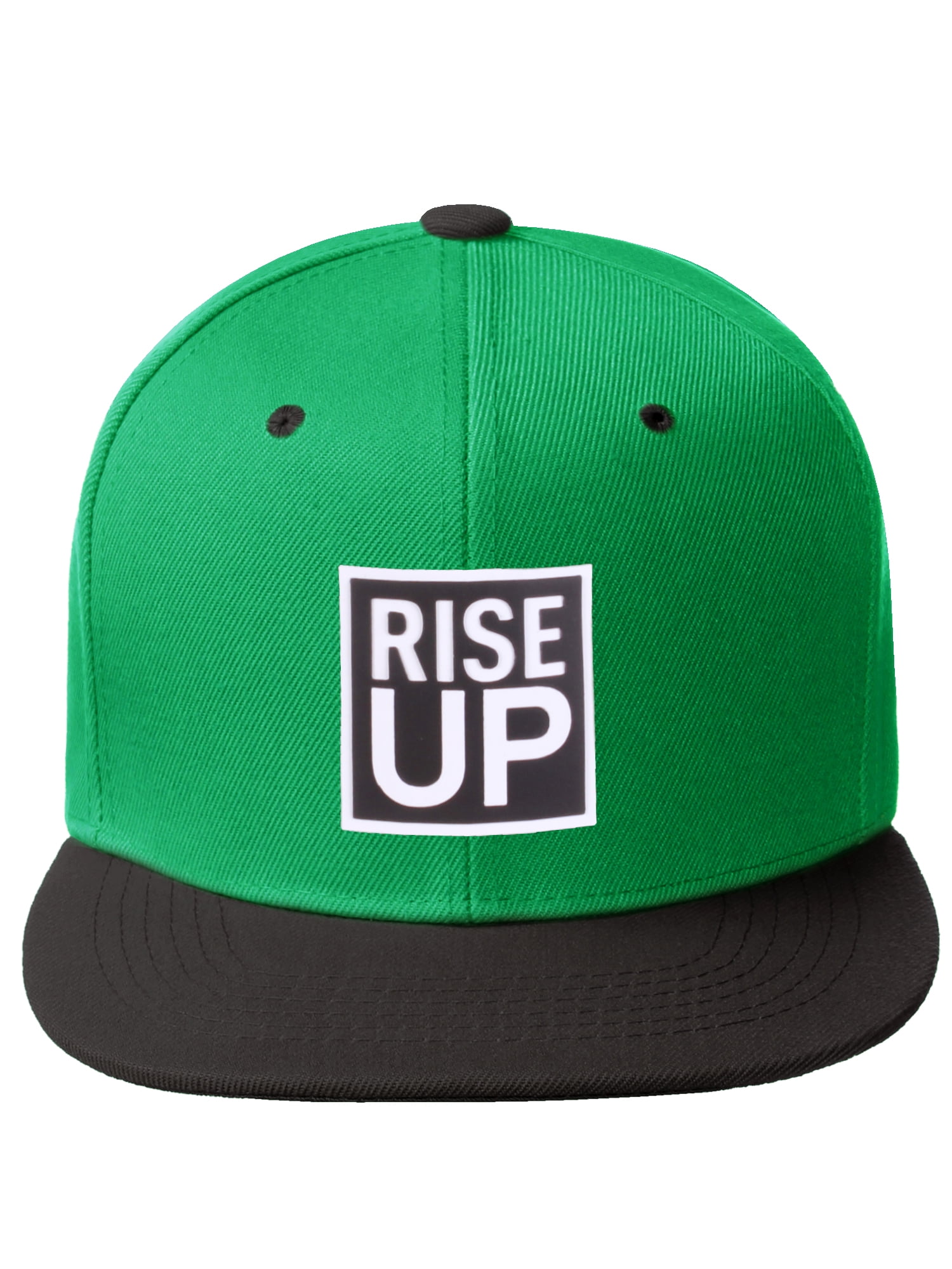 green flat bill hats