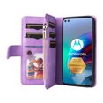 thumbnail image 4 of Compatible with Motorola Moto G100 Wallet Case with Card Slots PU Leather Zipper Flip Folio Cover, 4 of 5