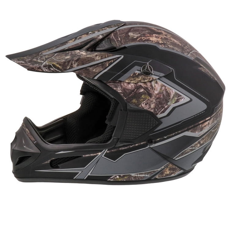 all dirt bike helmets for sale Adult Frenzy Mossy Oak Mx Off-Road Motocross ATV Dirt Bike Helmet Dot Approved Size: Medium