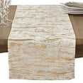 thumbnail image 2 of Fennco Styles Distressed Metallic Foil Design Cotton Table Linen, 2 of 7
