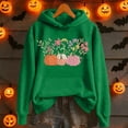 thumbnail image 4 of HCYSFG Women Halloween Hoodies Retro Graphic Oversized Long Sleeve Sweatshirt Casual Drawstring Winter Fall Pocket Pullover Top, 4 of 5