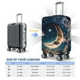thumbnail image 6 of Fotbe Artistic Starry Sky Moon Book Luggage Cover Protector,Suitcase Protector,Scratch and Dirt Resistant,Fits 18-32 Inch Luggage-Large, 6 of 9