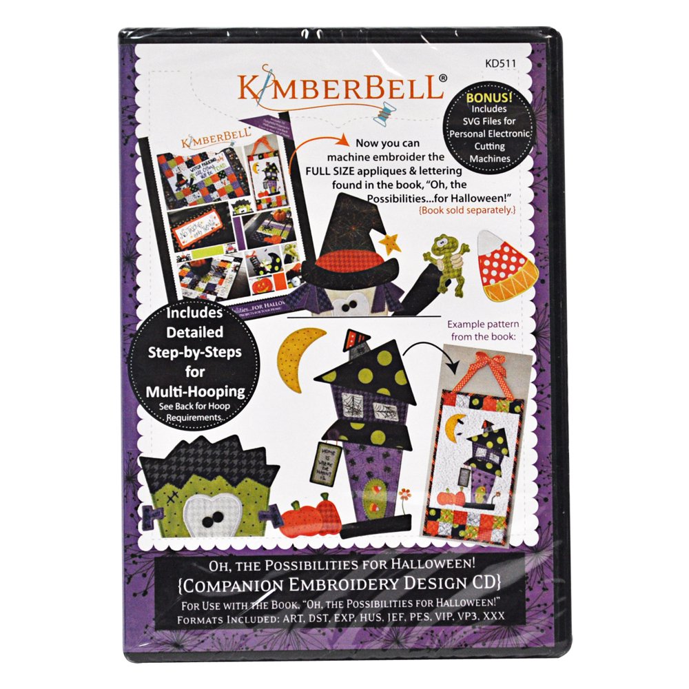 Kimberbell Machine Embroidery CD Oh the Possibilities for Halloween