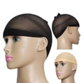 thumbnail image 2 of New 2 Pcs/Set Unisex Stocking Wig Liner Cap Nylon Stretch Breathable Mesh Hat, 2 of 2