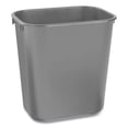 thumbnail image 2 of Rubbermaid Commercial Deskside Plastic Wastebasket, 3.5 gal, Plastic, Black, Each, 2 of 3