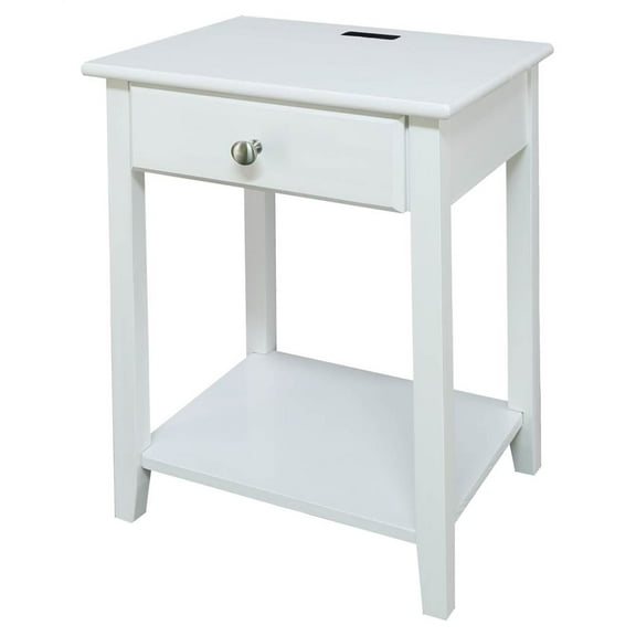 Casual Home Night Owl Nightstand with USB