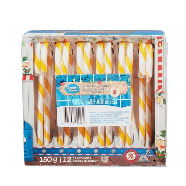 Great Value Peach Candy Canes Walmart.ca
