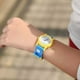 thumbnail image 2 of Reloj Infantil Para Niño Q & Q Cohete Análogo Vr99j003y Color de la correa Azul Color del bisel Amarillo Color del fondo Blanco, 2 of 5