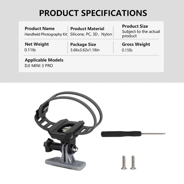 Dispositivo de cámara de mano para drones Estabilizador de agarre fijo con control remoto para Mini 3 Pro