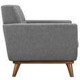 thumbnail image 2 of Modern Urban Contemporary Armchair Wood Set of 2, Grey Fabric, 2 of 4