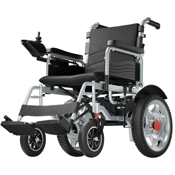 Edcsi Foldable All Terrain Power Wheelchair - Electric Wheelchair for Adults with 15 Miles Range, 500W Dual Motors & Lightweight Design for Seniors Indoor/Outdoor