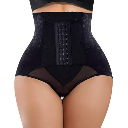 

Molutan Tummy Control Panties for Women Shapewear Butt Lifter Short High Waist Trainer Corset Slimming Body Shaper Underwear(Black 2XL)