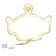 thumbnail image 1 of Luz de noche LED de neón recargable por USB, resistente al agua, funciona con pilas, con brillo cálido de PVC ABS para mesita de noche, 200 lm, 1 of 8