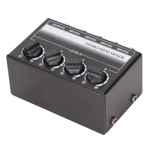 Mini Mezclador Estéreo, Profesional, Portátil, Fácil Configuración, Mezclador Pasivo De 4 Canales Para Estudio De Grabación Para Tabletas