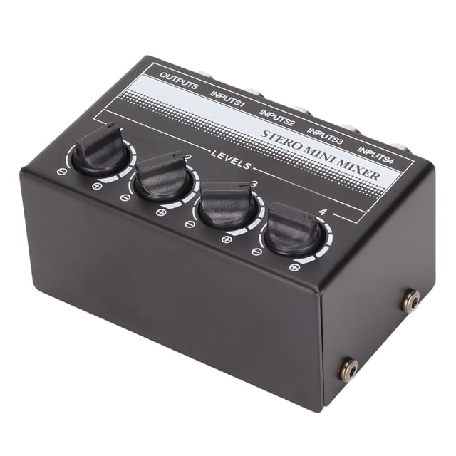 Mini Mezclador Estéreo, Profesional, Portátil, Fácil Configuración, Mezclador Pasivo De 4 Canales Para Estudio De Grabación Para Tabletas