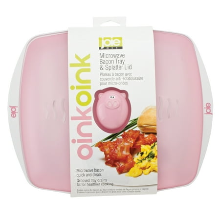 Msc International Joie Piggy Microwave Bacon Tray With Splatter Lid Holds 4 5 Strips Of 10 X 8 2 Inches