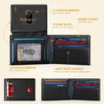 thumbnail image 2 of Cartera RUNBOX de piel delgada, plegable, con bloqueo RFID con 2 identificaciones para hombre, 2 of 5
