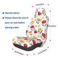 thumbnail image 3 of Daiia Tulips Flowers Printed Car Seat Cover - Waterproof & Sweatproof - Universal Fit, Machine Washable, Non-Slip - Seat Protector for Car, Truck, SUV, Van (1 Pack), 3 of 5