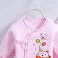 thumbnail image 5 of CAUYDY Preemie Girls Going Home Outfits Baby Boys Sleepwear Unisex Infant Layette Long Sleeved Shirt Hat Pants Bib Bellyband 7Pcs Cotton Set Fall Sizes 0-3 Months,Light Pink, 5 of 6