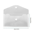 thumbnail image 2 of Langgg Stationery Storage PP Bag Cards Files Paper Pencil Eraser Storage Organizer Case Pouch, Transparent, Horizontal Type, 2 of 6
