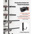 thumbnail image 4 of KFFKFF Gun Rack, Floor Standing, Indoor Rifle Shotgun Rack Stand with Storage Shelf, for Wall Mount Gun Display Stand, Holds up to 5 Rifles, Heavy Duty Steel, 4 of 9