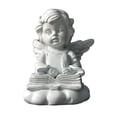 thumbnail image 2 of Ange de Lecture avec Ailes Statue de Jardin Figurines en Résine pour Filles, 2 of 8
