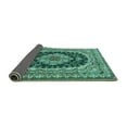 thumbnail image 2 of Ahgly Company Indoor Rectangle Medallion Turquoise Blue Traditional Area Rugs, 2' x 4', 2 of 4