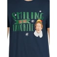thumbnail image 5 of Buddy the Elf Men's Santa Print T-Shirt & Pants Polyester Pajama Set, (2-Pack), 5 of 6