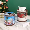 Christmas Deals Roll Box Round Tissue Box Standing Toilet Paper Holder