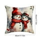 thumbnail image 3 of CaiYueKe Christmas Snowman Pillow Cover, Linen Cushion Case with Holiday Print, Soft Decorative Sofa Bed Pillowcase for Winter Home Decor, Festive Holiday Living Room Accessory, 3 of 7
