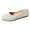 White, variant on Sngxgn Flat Shoes Women Comfortable Slip on Women's Flats(White,37)