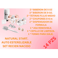 thumbnail image 3 of SET BIBERONES RECIEN NACIDO TOMMEE TIPPEE NATURAL START KIT 14 PIEZAS NIÑA ROSA AUTOESTERELIZABLE KIT MAMILAS, 3 of 8
